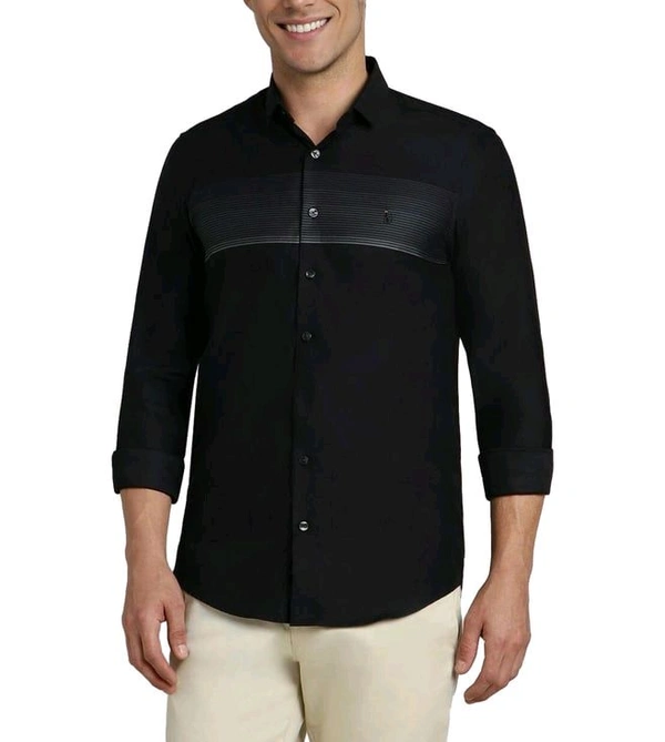 Simon Carter London Black Slim Fit Shirt - Black, XL