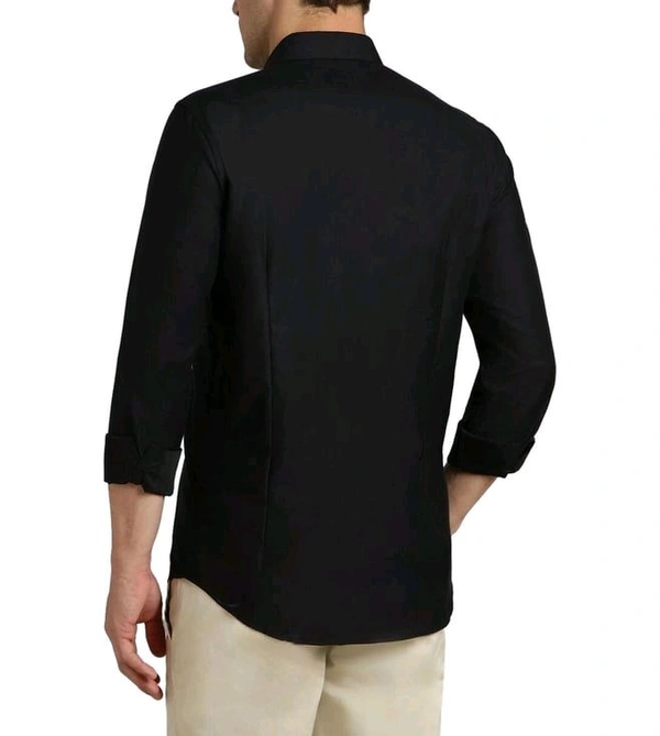 Simon Carter London Black Slim Fit Shirt - Black, XL