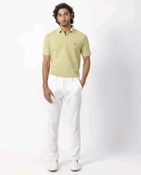 RARE RABBIT CLASSIC CONTRAST COLLAR KNIT POLODIVIDE - DUSKY GREEN - Envy, M