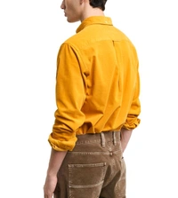 GANT Yellow Regular Fit Shirt - Gold, XL