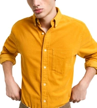 GANT Yellow Regular Fit Shirt - Gold, XL