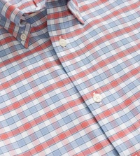 Brooks Brothers Blue Regular Fitted Non Iron Oxford Sport Shirt - Your Pink, M