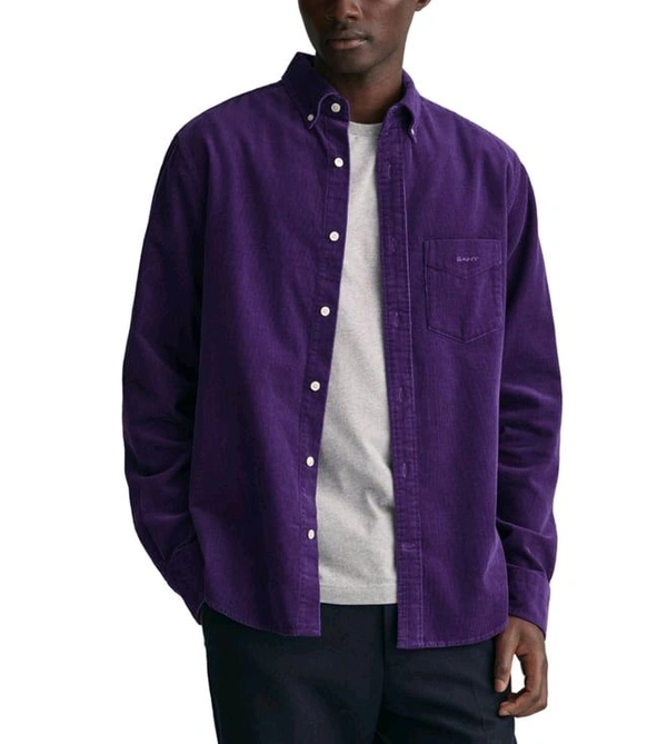 GANT Purple Fashion Regular Fit Shirt - Honey Flower, L