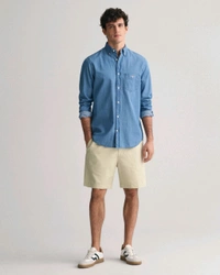 GANT Gant men blue washed button-down collar full sleeves shirt - Hippie Blue, L