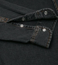 TOMMY HILFIGER Denim Black Cotton Regular Fit Shirt - Mirage, S
