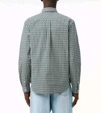 LACOSTE Multicolored Checked Poplin Shirt - Sirocco, M