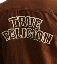 True Religion Brown Regular Fit Shirt - Carnaby Tan, XS