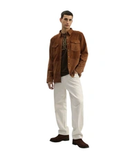 True Religion Brown Regular Fit Shirt - Nutmeg Wood Finish, S
