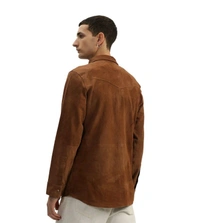 True Religion Brown Regular Fit Shirt - Nutmeg Wood Finish, L