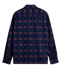 Scotch & Soda Night Book Cover Ditsy Printed Seersucker Shirt - Port Gore, XS