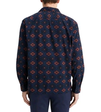 Scotch & Soda Night Book Cover Ditsy Printed Seersucker Shirt - Port Gore, L