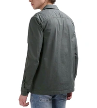 CALVIN KLEIN Grey Solid Collar Full Sleeves Shirt - Cape Cod, L