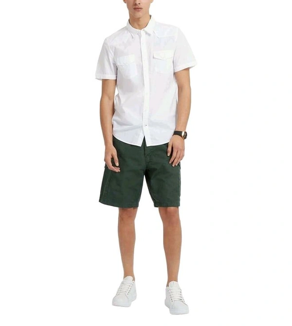 GUESS White Regular Fit Shirt - White, L