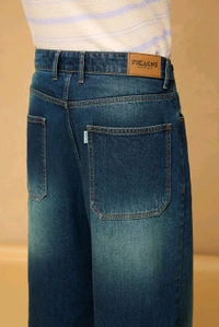 FREAKINS sea blue men's wide leg jeans - Martinique, 28