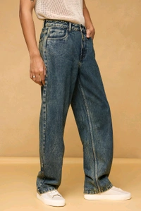FREAKINS acid blue men's straight fit jeans - East Bay, 28