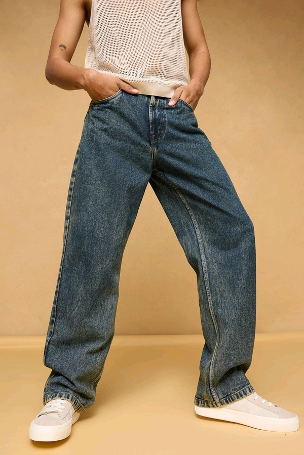 FREAKINS acid blue men's straight fit jeans - East Bay, 30