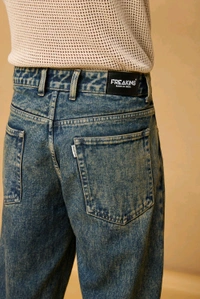 FREAKINS acid blue men's straight fit jeans - East Bay, 38
