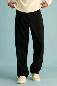 FREAKINS spruce men's black wide jeans - Black, 34