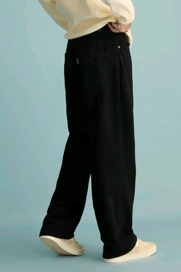 FREAKINS spruce men's black wide jeans - Black, 34