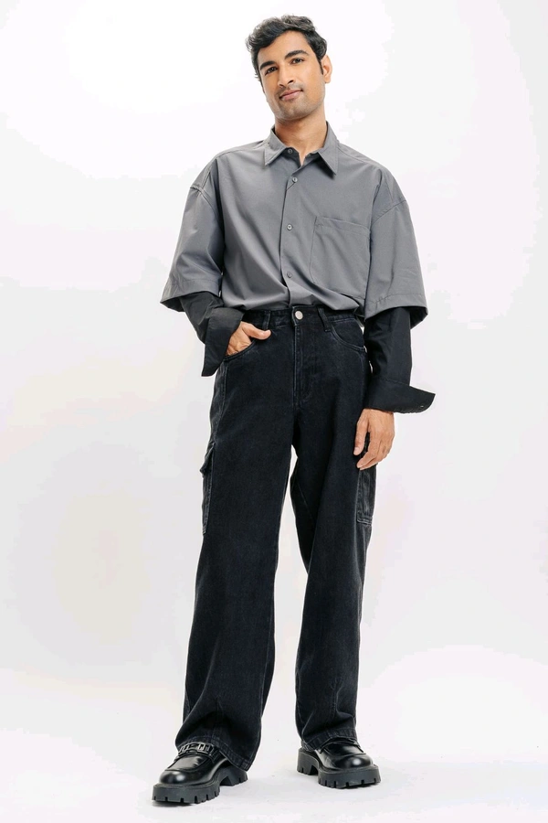 FREAKINS black men's urban cargo jeans - Haiti, 28
