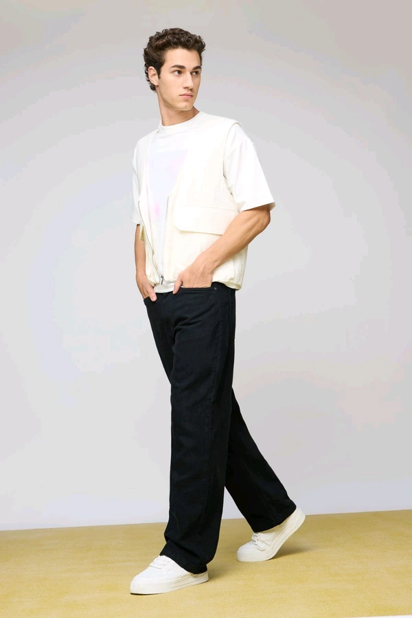 FREAKINS urban eclipse black men's wide-leg jeans - Black, 32