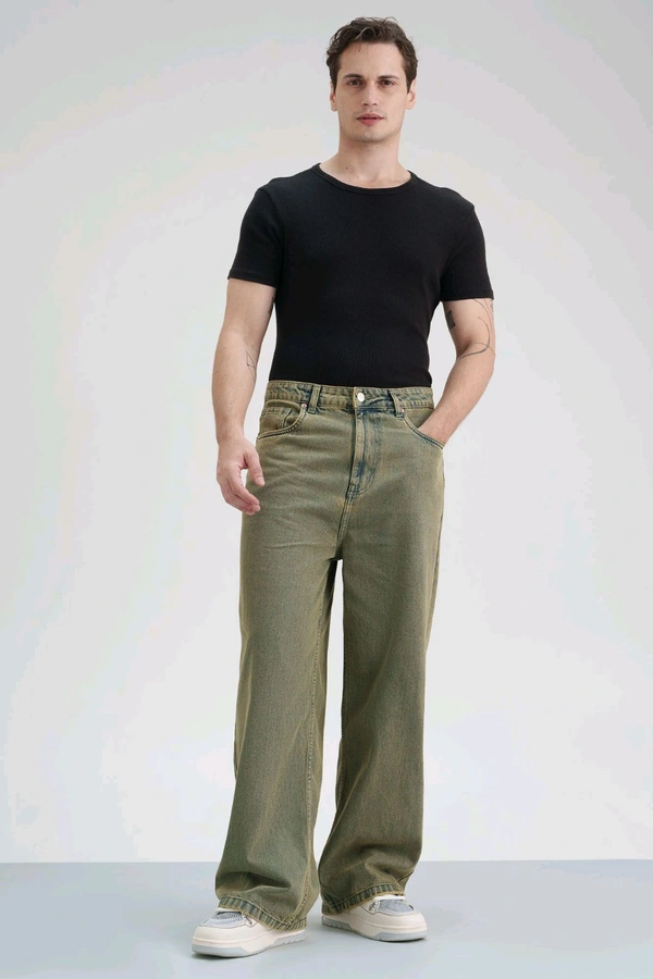 FREAKINS fern blue men's wide leg jeans - Corduroy, 28
