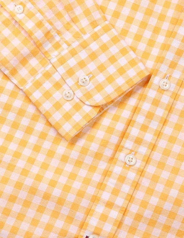 U.S POLO ASSN. Gingham Twill Shirt - Bright Sun, S