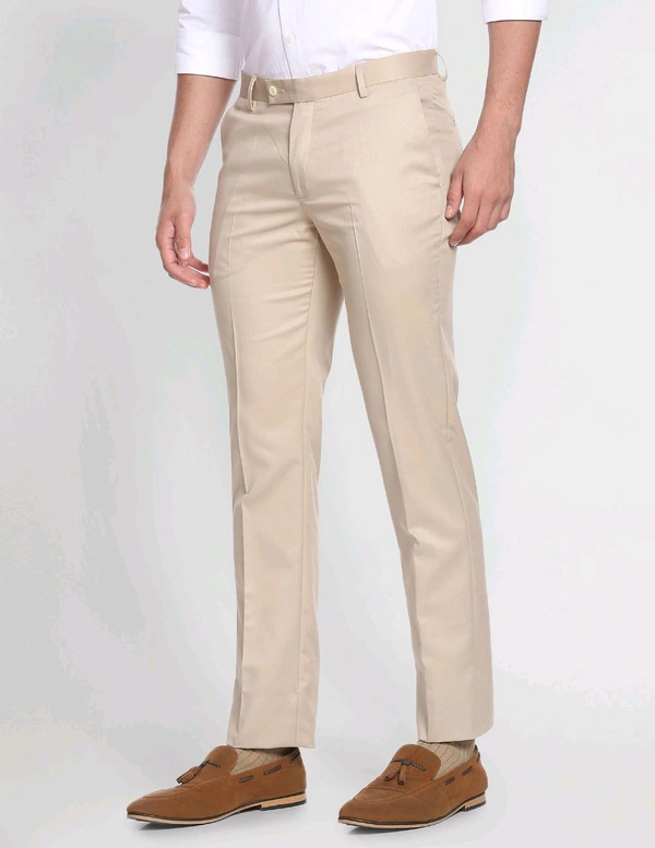 ARROW Tailored Regular Fit Solid Formal Trousers - Peach, 30