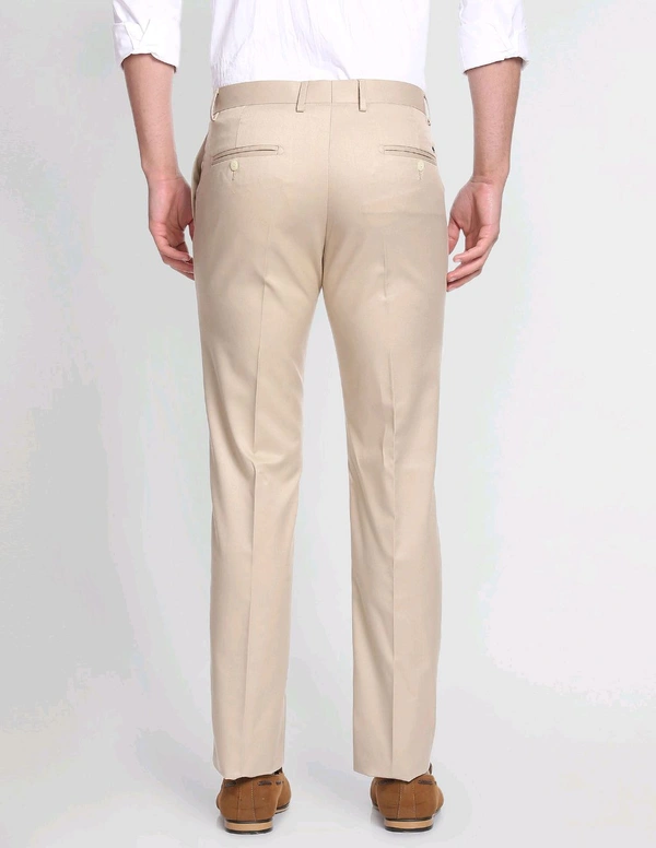 ARROW Tailored Regular Fit Solid Formal Trousers - Peach, 34