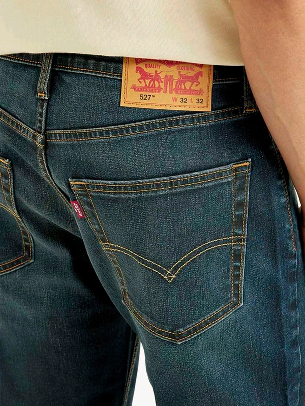LEVI'S  Men's 527 Slim Bootcut Fit Blue Jeans - San Marino, 28