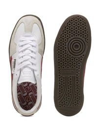 Puma  Palermo Lth Unisex Beige & White Sneakers - Mercury, UK 09