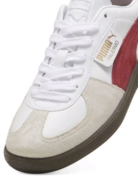 Puma  Palermo Lth Unisex Beige & White Sneakers - Mercury, UK 09