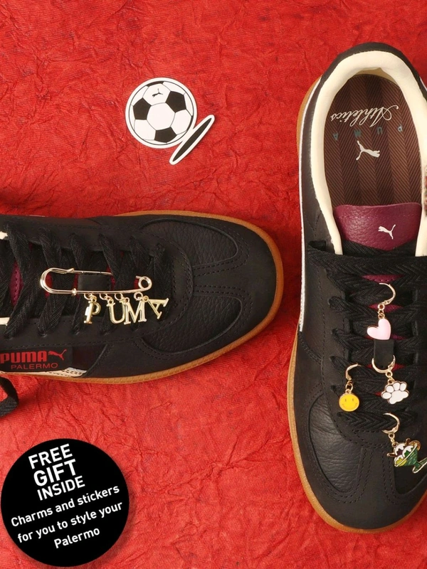 Puma  Palermo Players Lane Unisex Sneakers - Black, UK 06