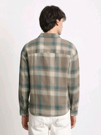The Bear House Mens Brown Relaxed Fit Casual Shirt - Sandrift, S