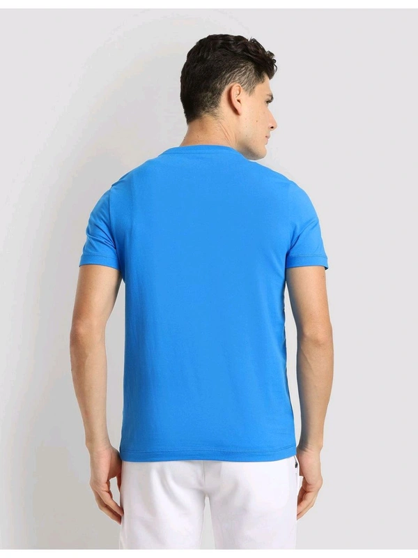 U.S POLO ASSN. Blue Half Sleeves Crew Neck T-Shirt - Royal Blue, L