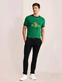 U.S POLO ASSN. Green Crew Neck Brand Print T-Shirt - Green House, S