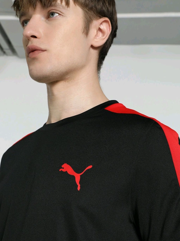 Puma  Teams Cr Mens Black T-Shirt - Black, S