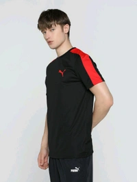 Puma  Teams Cr Mens Black T-Shirt - Black, M