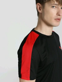 Puma  Teams Cr Mens Black T-Shirt - Black, M