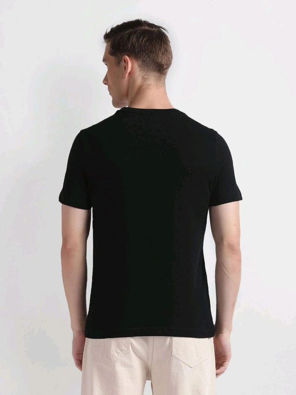 U.S POLO ASSN. Brand Print Pique T-Shirt - Black, L