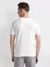 Brand Print Pique T-Shirt - White, S