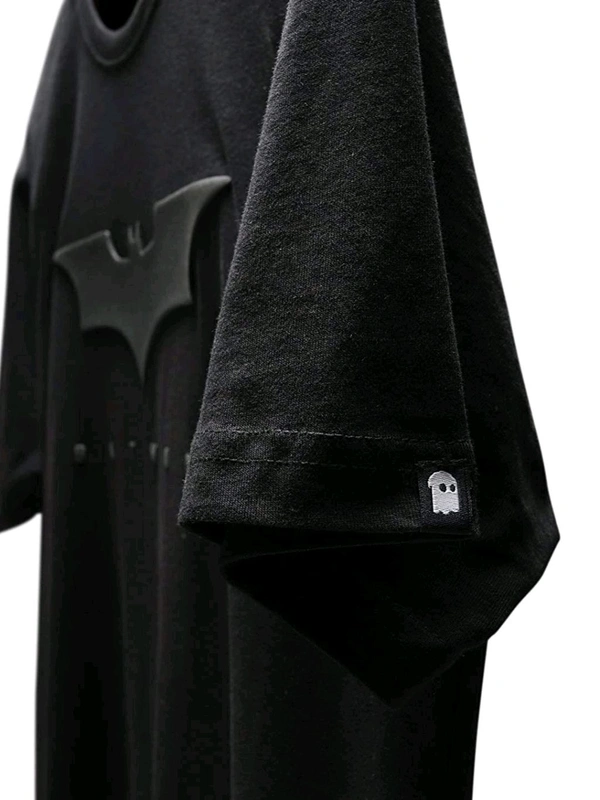 The Souled Store Men Official Batman 3d Logo Black T-shirts - Black, S