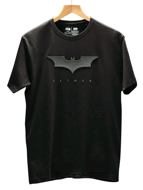 The Souled Store Men Official Batman 3d Logo Black T-shirts - Black, M