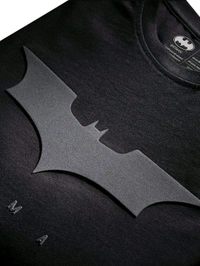 The Souled Store Men Official Batman 3d Logo Black T-shirts - Black, M