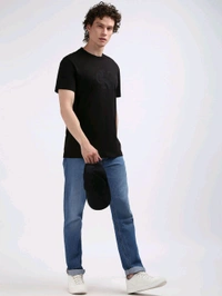 CALVIN KLEIN Men Black Color T-Shirt - Black, L