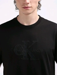 CALVIN KLEIN Men Black Color T-Shirt - Black, L