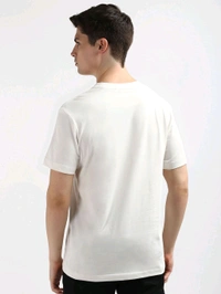 CALVIN KLEIN Men Off White Color T-Shirt - White, M