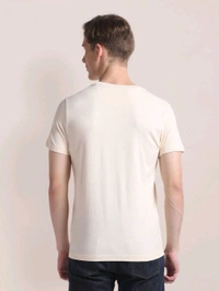 U.S POLO ASSN. Self Design Slim T-Shirt - Bianca, L