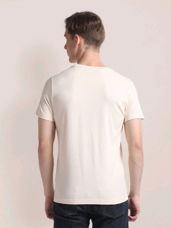 U.S POLO ASSN. Self Design Slim T-Shirt - Bianca, L