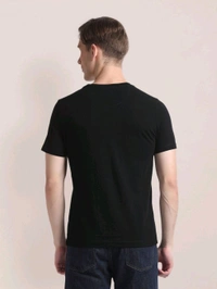 Self Design Slim T-Shirt - Black, XL